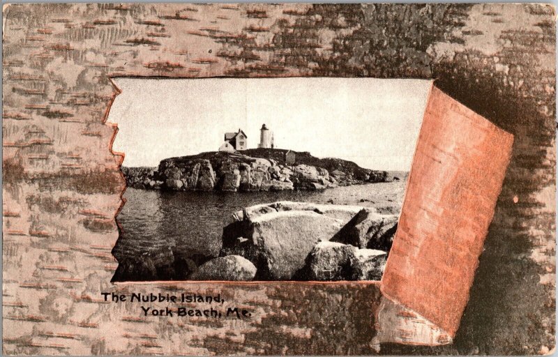 The Nubble Island, York Beach ME Vintage Postcard L45