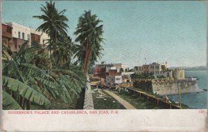 Postcard Governor's Palace and Casablanca San Juan Puerto Rico