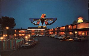 SpokaneWashington WA Thunderbird Lodge Exterior 1950s-60s Vintage Postcard