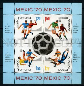 024586 ROMANIA MEXIKO 70 SOCCER set MNH #24586