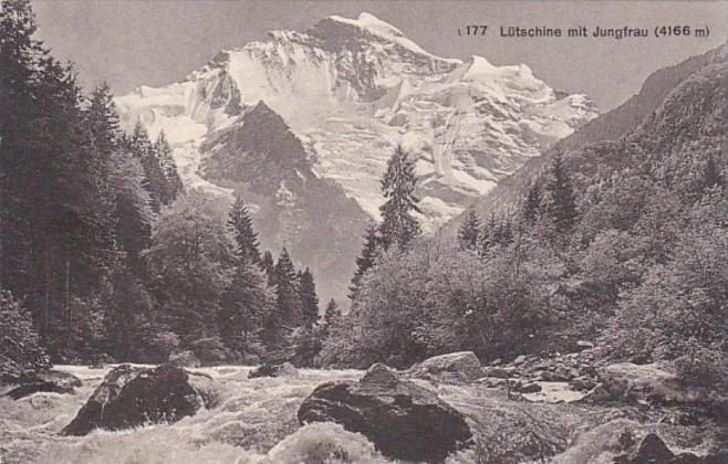 Switzerland Luetschine mit Jungfrau 1913