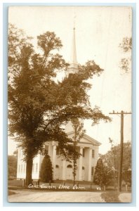 c1910's Congregational Church Lyme Connecticut CT RPPC Photo Antique Postcard 