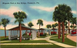 Wayside Park at Bay Bridge Pensacola FL Postcard PC47