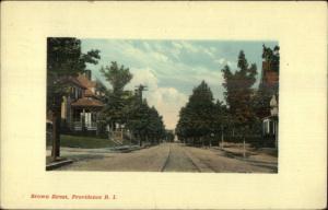 Providence RI Brown St. c1910 Postcard