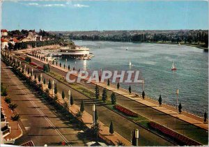 Postcard Moderne Vichy (Allier) Boulevard de Lattre de Tassigny Lac d'Allier ...