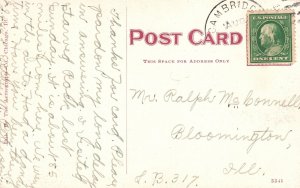 Vintage Postcard Highland Park Covered Bridge Galesburg Illinois Acmegraph Co.