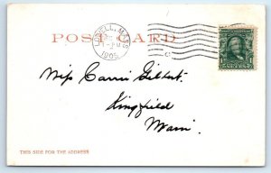 LOWELL, Massachusetts MA ~ MERRIMAC STREET Scene 1905 UDB Detroit Postcard