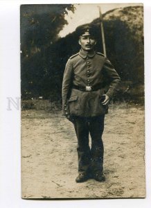 275701 WWI Germany SOLDIER WAR Real PHOTO Poland FELDPOST