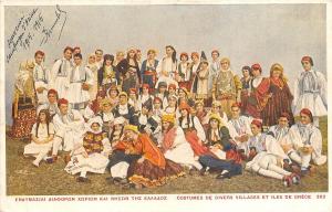 B94116 villages et iles de greece  port costumes types folklore