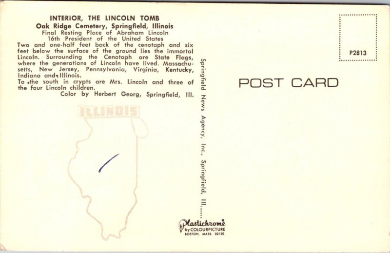 Illinois, Springfield - Interior - The Lincoln Tomb - [IL-282]