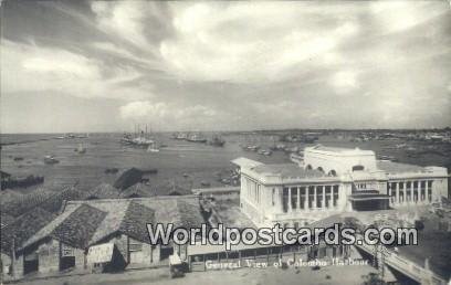 Real Photo Colombo Harbour Ceylon, Sri Lanka Unused 