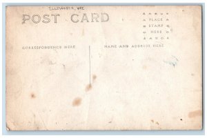 Ellsworth Wisconsin WI Postcard Ellsworth High School c1910 RPPC Photo