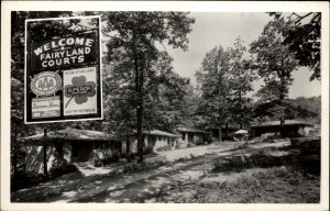 Fairyland Courts Lookout Mountain West of Rock City Chattanooga TN RPPC