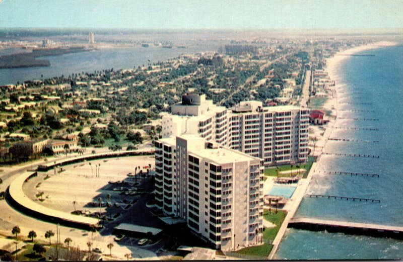 Florida Clearwater Beach Aerial View Looking South