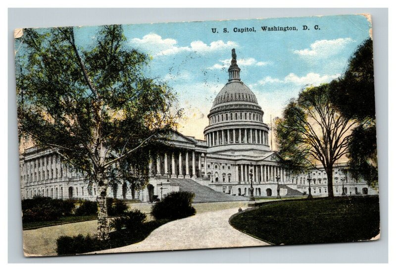 Vintage 1916 Postcard Panoramic View of the Capitol Building Washington DC