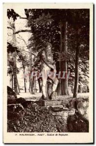 Old Postcard Malmaison Puget Statue of Neptune