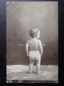 Small Baby in a Nappy THE BOSS c1907 - Old Postcard by Dainty Series