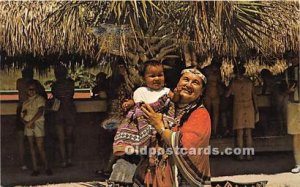 Tamey Bird at Tigers Indian Village Seminole Indians, Florida USA 1972 