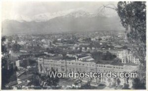 Real Photo Visto desde el Sta Flucia Santiago Chile, Chilean, de Chile Writin...