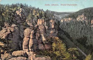 GERMANY c1910 Postcard Sachs Schweiz Brand-Hafersacke Hotel Brand Switzerland