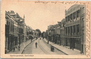 Netherlands Doetinchem Hamburgerstraat Vintage Postcard 01.45