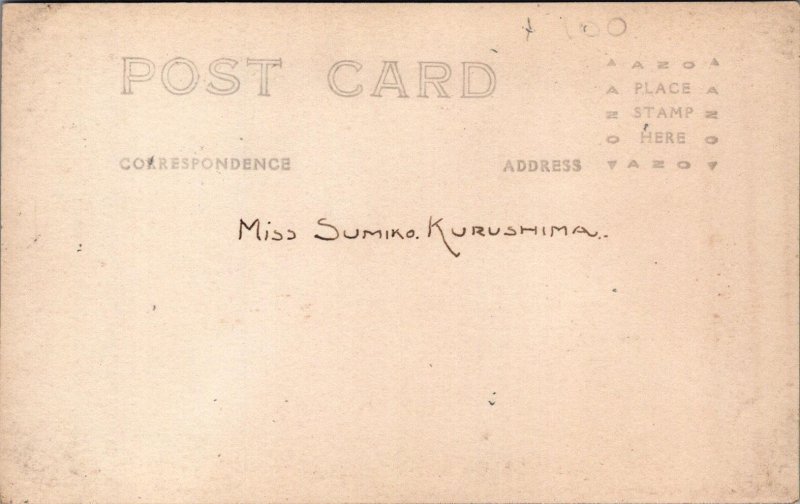 RPPC Postcard Japan Actress Sumiko Kurushima