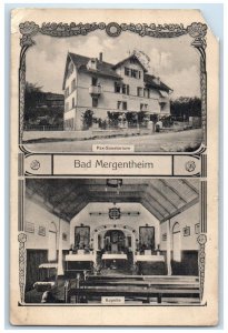 1914 Multiview Chapel Bad Mergentheim Baden-Württemberg Germany Postcard