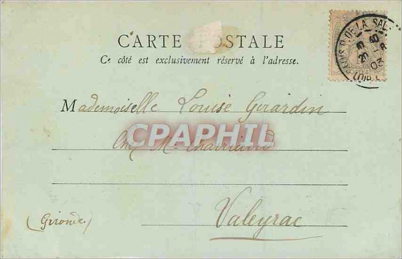 Old Postcard Chateau de Chenonceau (1900 card)