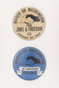 March On Washington For Jobs & Freedom 1963 Badge Button Postcard