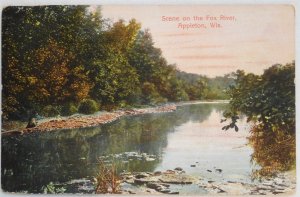 Scene on the Fox River,  Appleton Wis. pm 1910