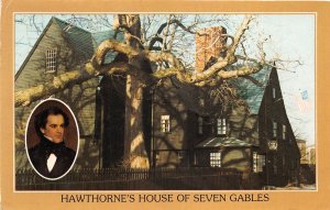 US6 USA Hawthorne's house of seven gables Salem Massachusetts 1988 postcard