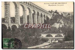 Old Postcard Environs of Aix en Provence Roquefavour