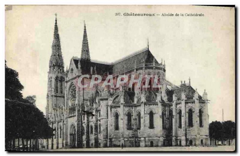 CPA Châteauroux Abside de la Cathédrale 