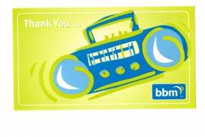 BBM Bureau of Broadcast Measurement Canada, Thank You, 2008  4.5 X 8 inches