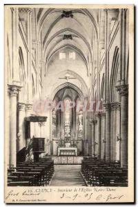 Cluny - Interior of & # 39Eglise Notre Dame - Old Postcard