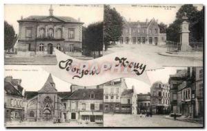 Old Postcard Borjour Mouy Rouy