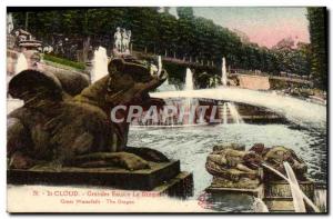 Postcard Old Saint Cloud Fountains Dragon