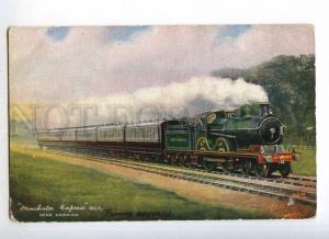 232958 TRAIN FAMOUS EXPRESES Manchester near Harrow Vintage PC