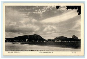 Rio De Janeuiro Copacabana Beach Brazil, New York World's Fair 1939 Postcard