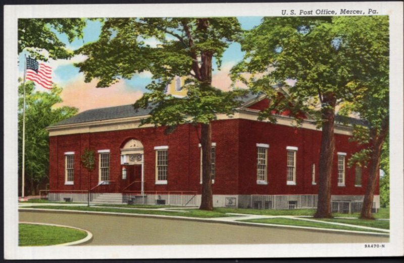 Pennsylvania MERCER U.S. Post Office - LINEN