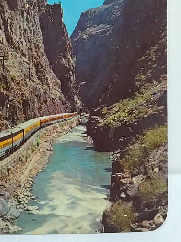 Streamline Train D&RG Railroad Royal Gorge Canon City Colorado 1968 Vintage Post