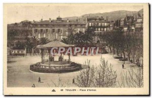 Old Postcard Toulon Place d & # 39Armes