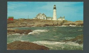 Post Card Portland Lighthouse 1st U S Lighthouse Lighted Up In 1791