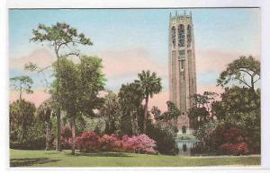 Singing Tower Sanctuary Lake Wales Florida handcolored  postcard