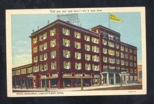 LASALLE ILLINOIS HOTEL KASKASKIA HOTEL DOWNTOWN ADVERTISING VINTAGE POSTCARD