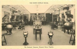 Virginia Newport News Mariner's Museum Interior 1920s Globe Postcard 22-2980