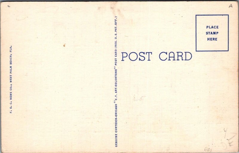 Postcard Annual Intercollegiate Regatta on Lake Worth Palm Beach FL