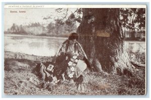 1908 Beading A Saddle Market Scenic View Boise Idaho ID Posted Vintage Postcard