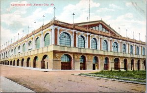 Postcard MO Kansas City Convention Hall RMS Kansas City & Lajunta