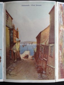 Cornwall FALMOUTH Souvenir 5 Image Water Colour Letter Card - All Images Shown